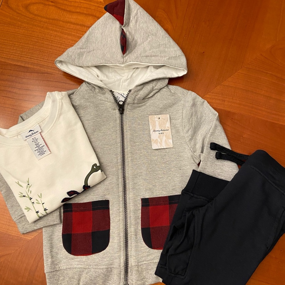Boys Tommy Bahama dinosaur outfit 3T